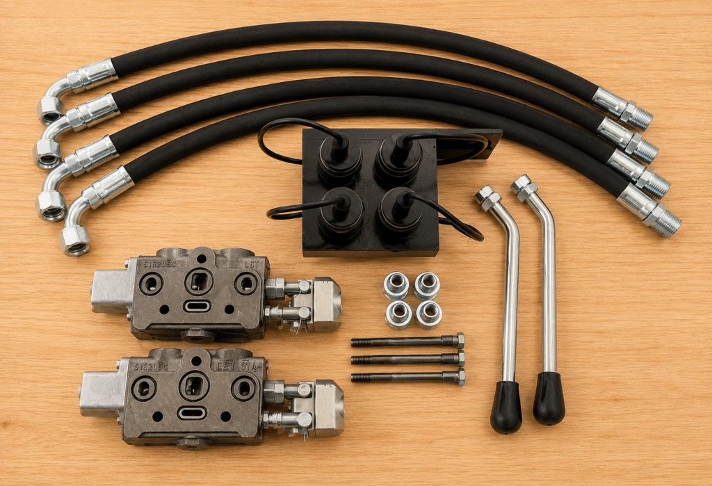 Kit Controle Remoto para Duplar - 2 fatias de comando hidraulico - VALMET 785 / VALMET 68/78/88 / VALTRA BF65 / BF75